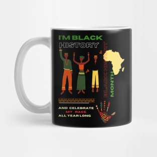 Black history month cute graphic design artwork Mug